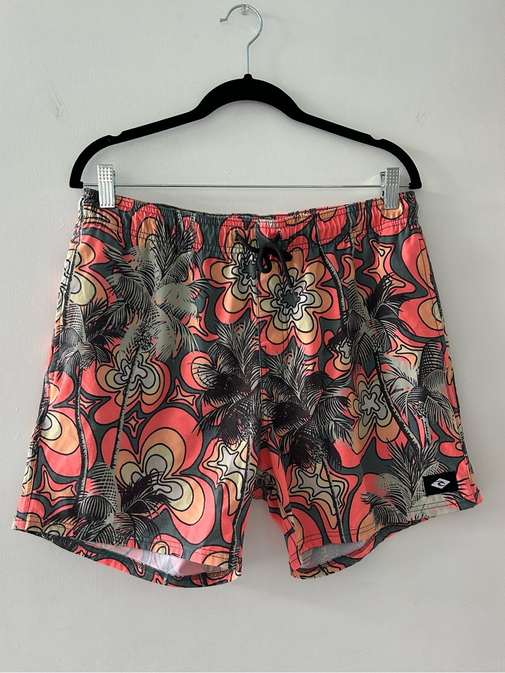 Rip Curl Laydays Floral Boardshorts - Coral, Peach, Black
